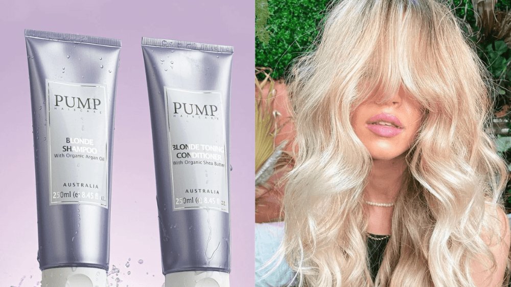 pump blonde shampoo